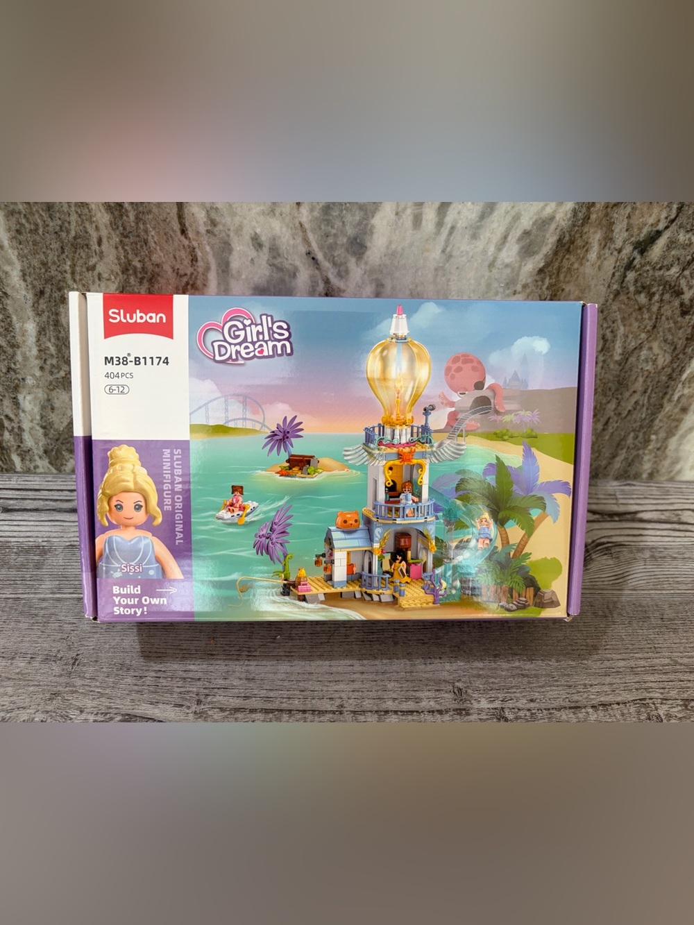 Sluban Girl's Dream Treasure Hunt Lighthouse Block Set - New In Box Never Opened